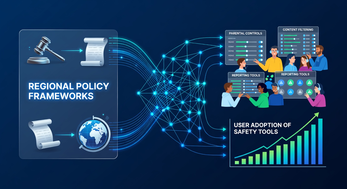 Overview of safety tool interfaces in gaming applications across different regions