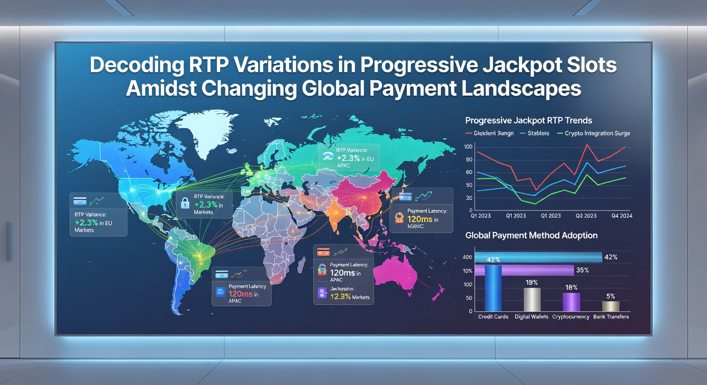 Global payment network diagram illustrating transaction flows into progressive jackpot systems