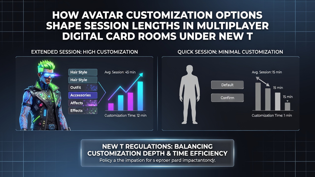 Group of customized avatars seated at a virtual poker table in a multiplayer digital card room