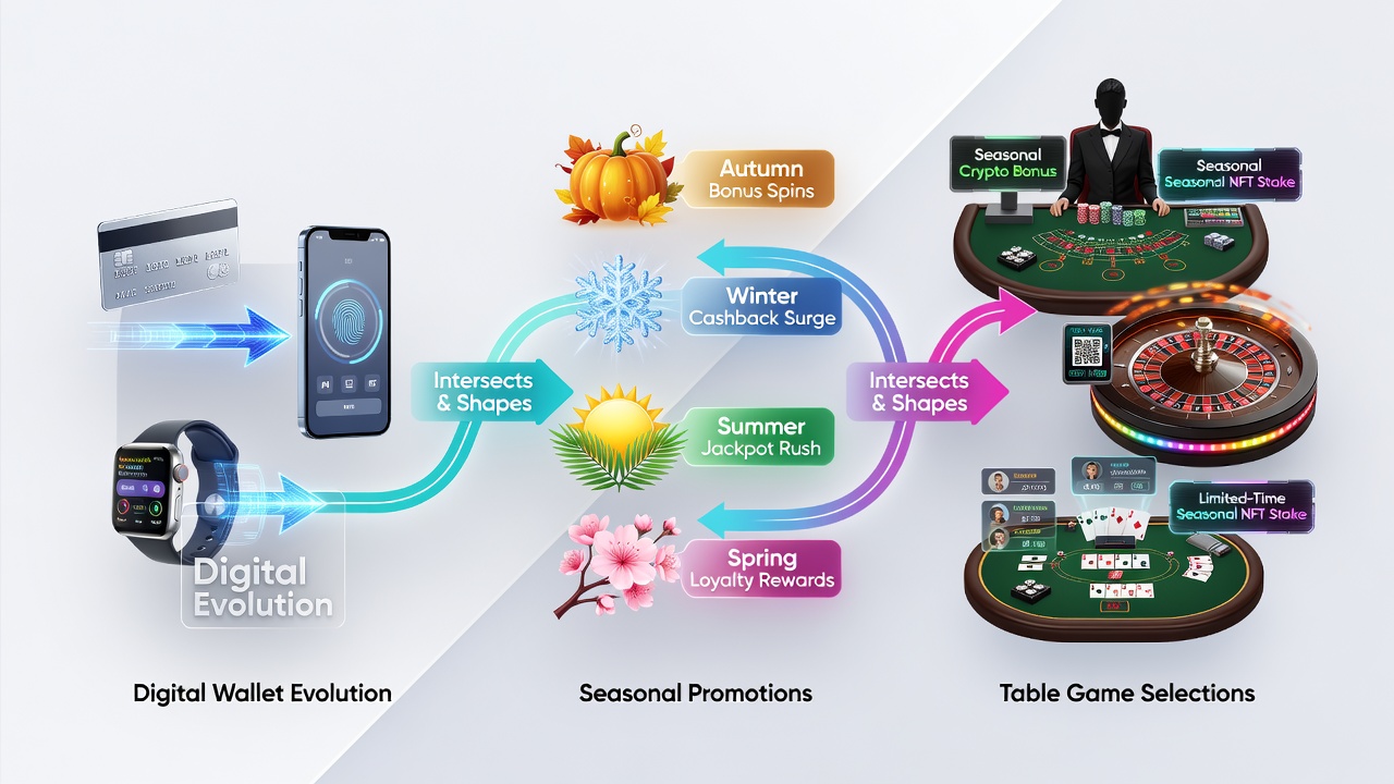 Smartphone displaying live casino table interface alongside self-exclusion settings and seasonal bonus notifications