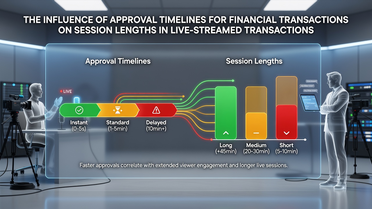 Analytics dashboard displaying session length metrics alongside transaction approval times for live dealer tables