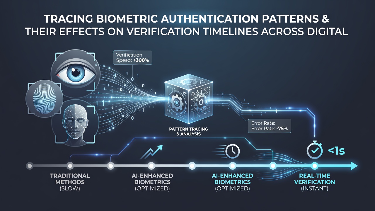 Dashboard showing verification time metrics for biometric authentication across multiple wagering platforms